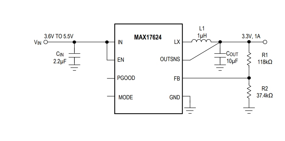 アプリケーション回路図 - Analog Devices Inc. MAX40662クワッド・トランスインピーダンス・アンプ